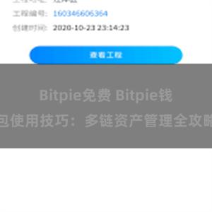 Bitpie免费 Bitpie钱包使用技巧：多链资产管理全攻略