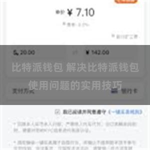 比特派钱包 解决比特派钱包使用问题的实用技巧