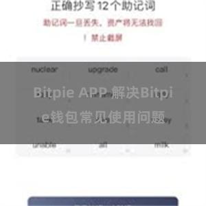 Bitpie APP 解决Bitpie钱包常见使用问题