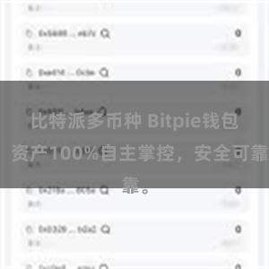 比特派多币种 Bitpie钱包：资产100%自主掌控，安全可靠。