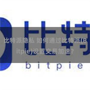 比特派隐私 如何通过比特派(Bitpie)设置交易加速？