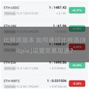 比特派版本 如何通过比特派(Bitpie)设置交易加速？