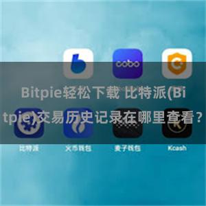 Bitpie轻松下载 比特派(Bitpie)交易历史记录在哪里查看？